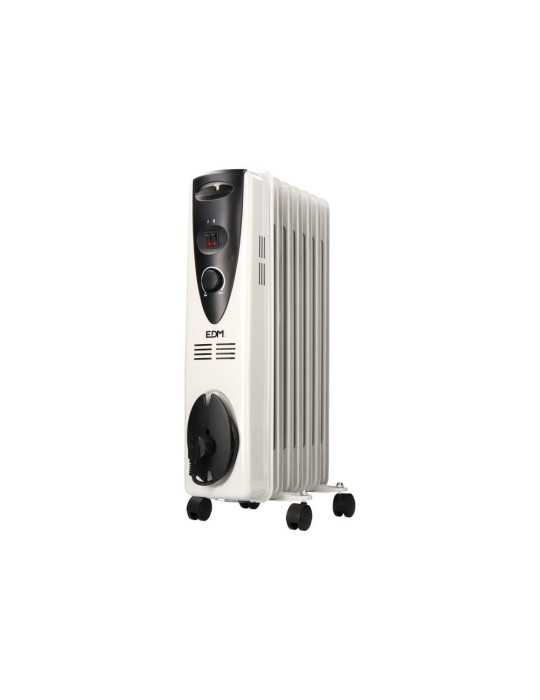 Radiador de Aceite 1500 W con 7 Elementos, 37 x 16,5 x 73 cm EDM