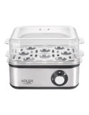 Cocedor de Huevos AD4486, Hasta 8 Huevos, Inox, 800 W ADLER