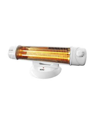Estufa de Cuarzo de Suelo 600 / 1200 W, 55,5 x 15 x 20 cm EDM