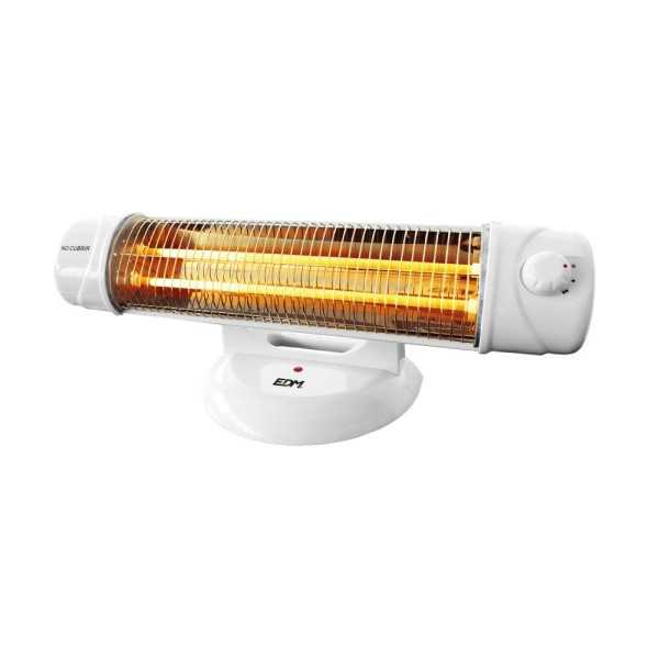 Estufa de Cuarzo de Suelo 600 / 1200 W, 55,5 x 15 x 20 cm EDM