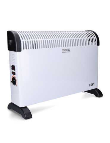 Convector de Aire Modelo Turbo 2000 W, 62,5 x 14 x 49 cm EDM 2