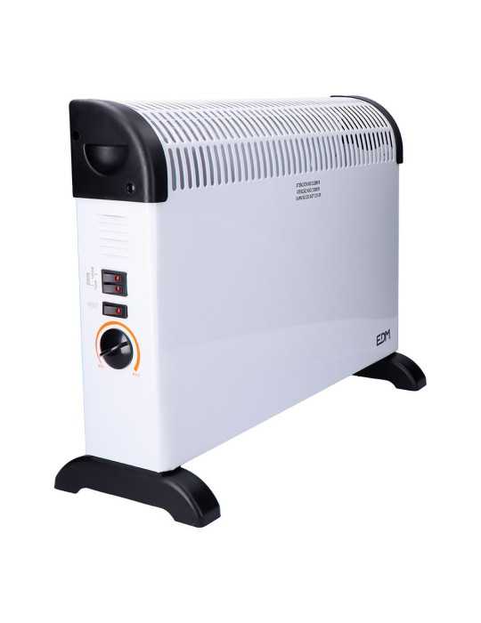 Convector de Aire Modelo Turbo 2000 W, 62,5 x 14 x 49 cm EDM