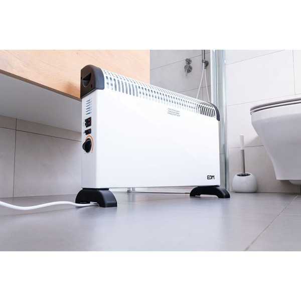 Convector de Aire Modelo Turbo 2000 W, 62,5 x 14 x 49 cm EDM