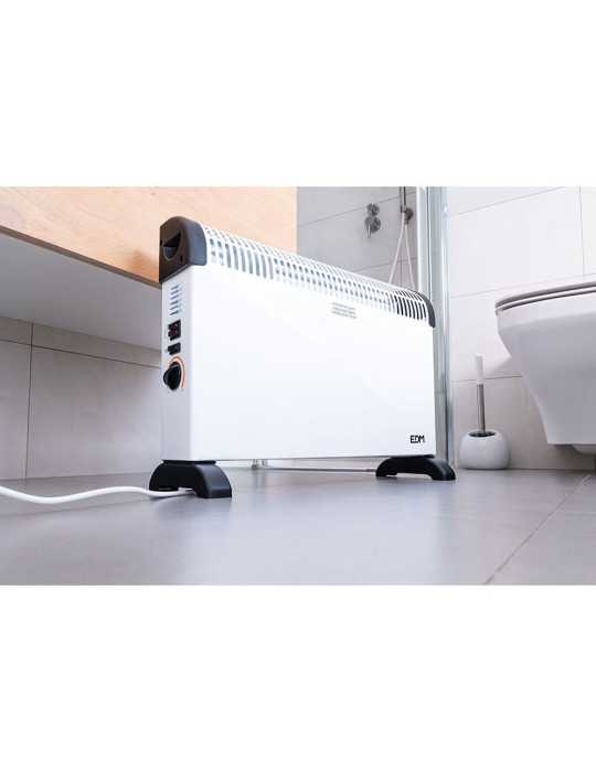 Convector de Aire Modelo Turbo 2000 W, 62,5 x 14 x 49 cm EDM