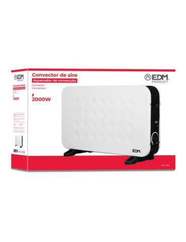 Convector de Aire Modelo Standard 2000 W, 61,8 x 10,5 x 39 cm EDM 2