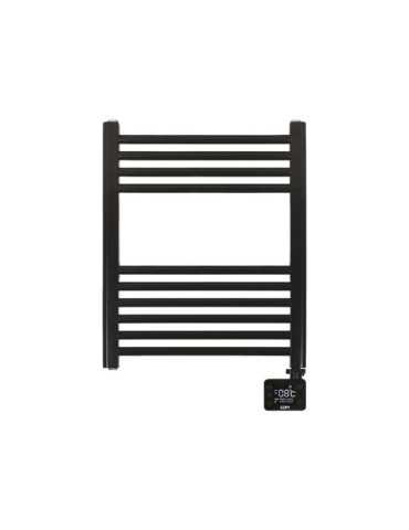 Radiador / Toallero Eléctrico 400 W con Temporizador Negro, 50 x 5,3 x 70 cm EDM