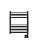 Radiador / Toallero Eléctrico 400 W con Temporizador Negro, 50 x 5,3 x 70 cm EDM