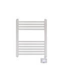 Radiador / Toallero Eléctrico 400 W con Temporizador Blanco, 50 x 5,3 x 70 cm EDM