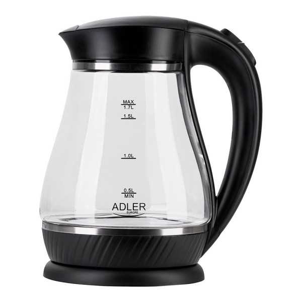Hervidor de Agua de Cristal Ad 1274, 2200W, 1,7 l ADLER