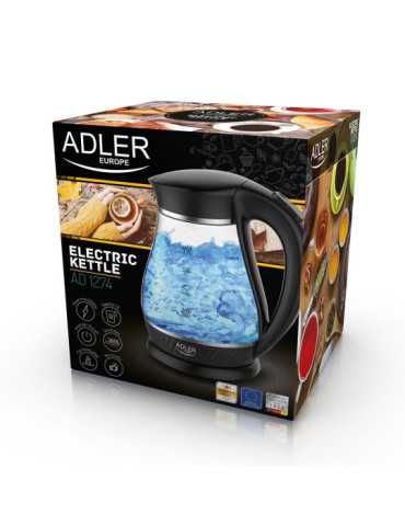 Hervidor de Agua de Cristal Ad 1274, 2200W, 1,7 l ADLER 2