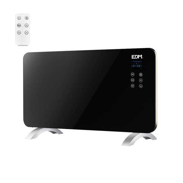 Convector con Placa de Cristal 1500 W, 76 x 24 x 43 cm EDM
