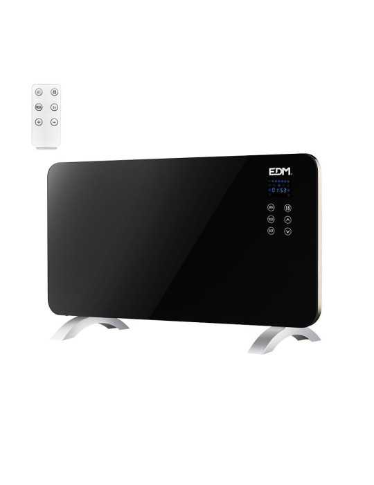 Convector con Placa de Cristal 1500 W, 76 x 24 x 43 cm EDM