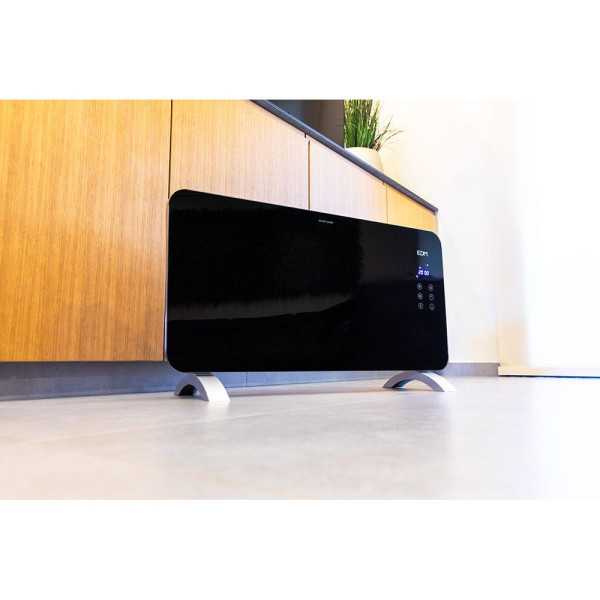 Convector con Placa de Cristal 1500 W, 76 x 24 x 43 cm EDM