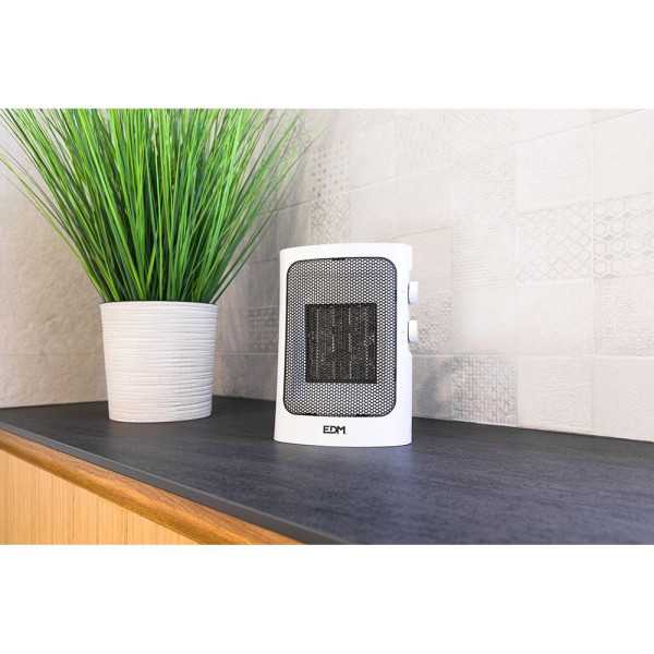 Calefactor Vertical 1000 - 1500 W Blanco, 19 x 14 x 25,5 cm EDM