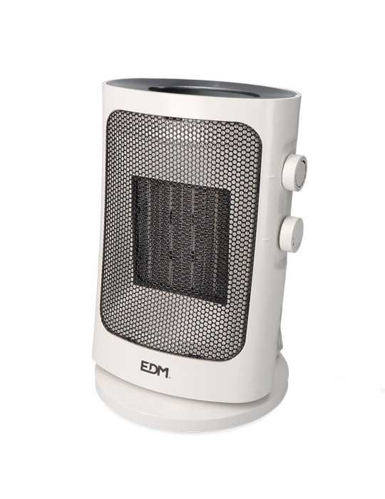 Calefactor Vertical 1000 - 1500 W Blanco, Oscilante, 19 x 14 x 25,5 cm EDM