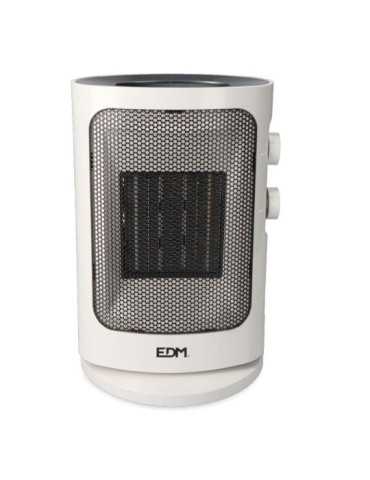 Calefactor Vertical 1000 - 1500 W Blanco, Oscilante, 19 x 14 x 25,5 cm EDM 2