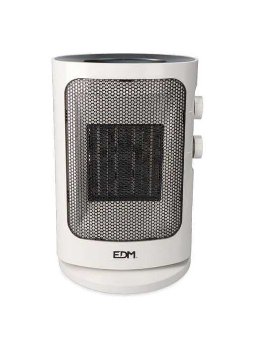 Calefactor Vertical 1000 - 1500 W Blanco, Oscilante, 19 x 14 x 25,5 cm EDM