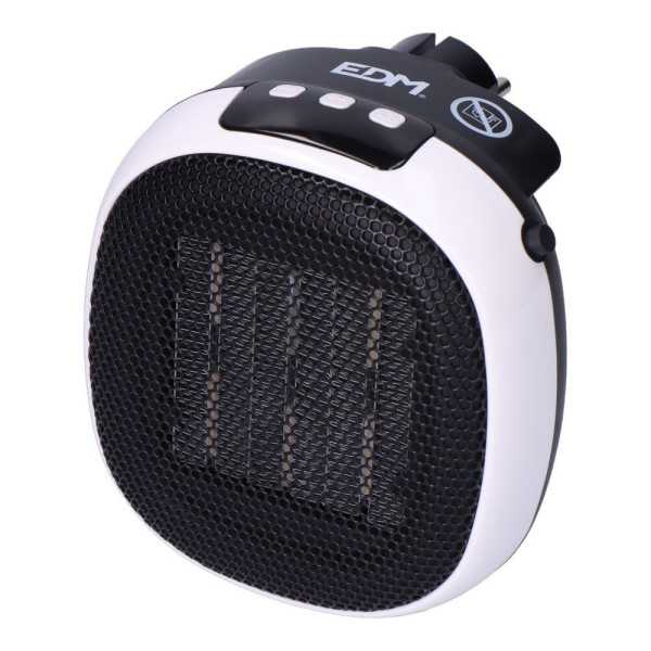 Mini Calefactor Cerámico de Enchufe 700 W, 12,4 x 13,5 x 10,8 cm EDM