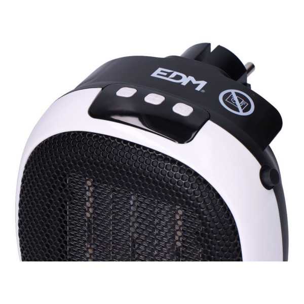 Mini Calefactor Cerámico de Enchufe 700 W, 12,4 x 13,5 x 10,8 cm EDM
