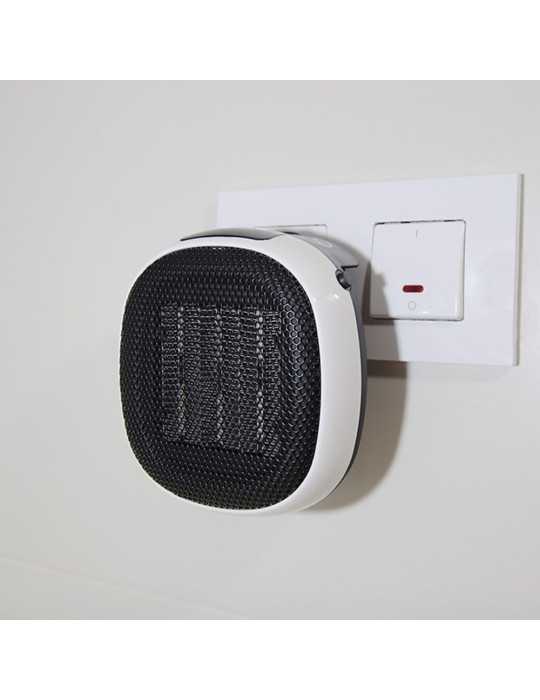 Mini Calefactor Cerámico de Enchufe 700 W, 12,4 x 13,5 x 10,8 cm EDM