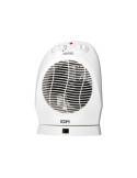 Calefactor Compacto Oscilante 1000 - 2000 W Blanco, 22 x 18,5 x 30,5 cm EDM