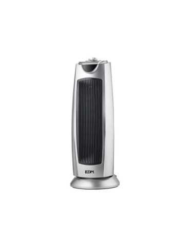 Calefactor de Torre Cerámico Oscilante Modelo Silver 1000 - 2000 W, 21,2 x 23,2 x 55,5 cm EDM
