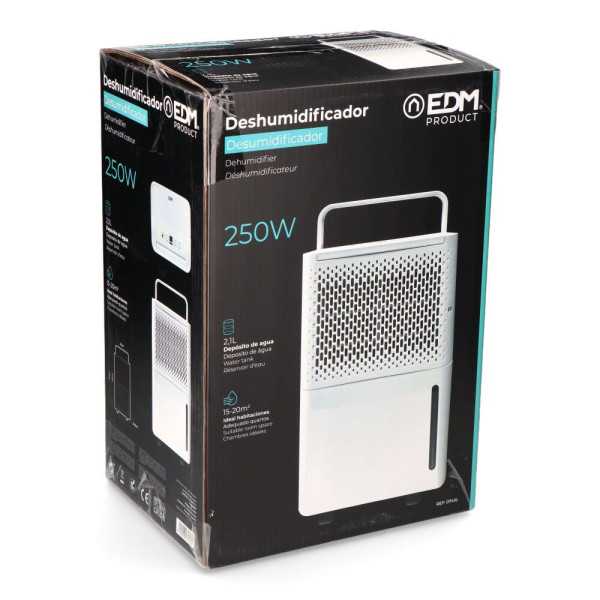 Deshumidificador 250 W 12L/DÍA Depósito 2,1L EDM