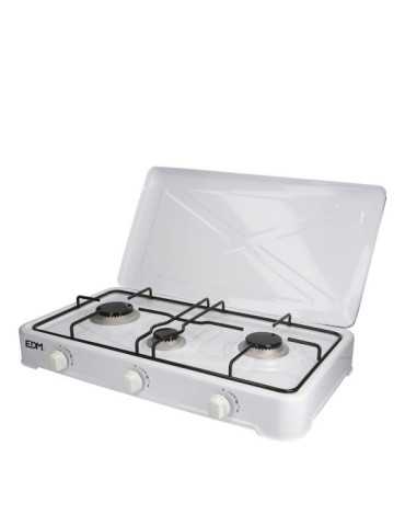 Cocina de Gas Esmaltada 3 Fuegos EDM
