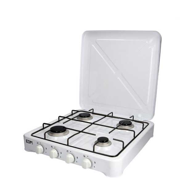 Cocina de Gas Esmaltada 4 Fuegos EDM
