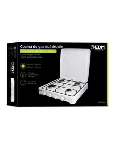 Cocina de Gas Esmaltada 4 Fuegos EDM 2