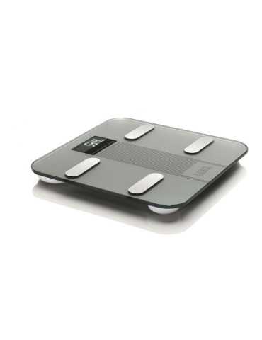 Bascula de Baño Smart Bluetooth con Cálculo de la Composición Corporal, Color Plateado, 180 kg LAICA 2