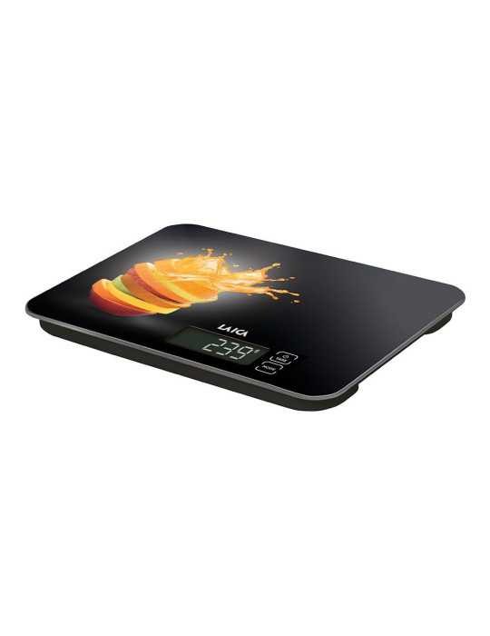 Báscula Electronica de Cocina, Máximo 15 kg. Diseño Naranjas LAICA