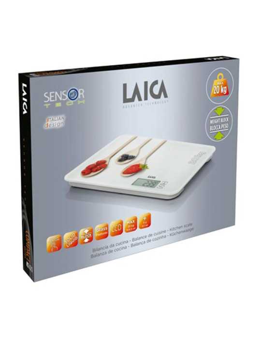 Báscula Electronica de Cocina, Máximo 20 kg. Diseño Cucharas LAICA