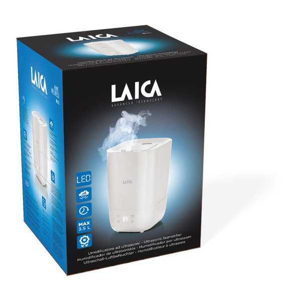 Humidificador A Ultrasonidos y Difusor de Esencias Silencioso 23 W LAICA