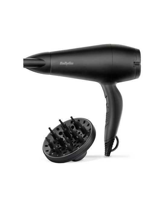Secador de Pelo con Difusor Negro Smooth 2000 W BABYLISS