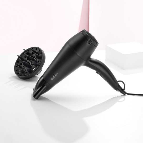 Secador de Pelo con Difusor Negro Smooth 2000 W BABYLISS