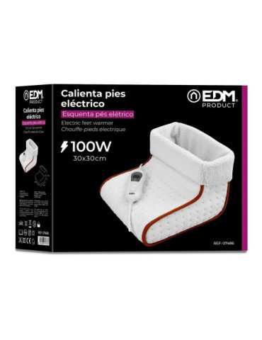 Calienta Pies Eléctrico 100 W 30 x 30 x 24 cm EDM 2