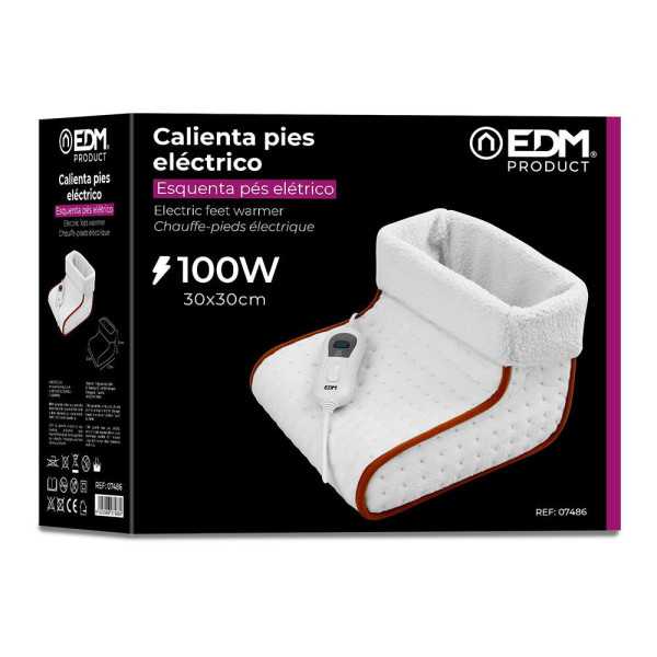 Calienta Pies Eléctrico 100 W 30 x 30 x 24 cm EDM