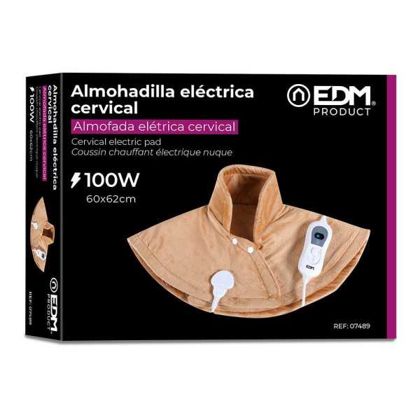 Almohadilla Eléctrica Cervical 100 W 60 x 62 cm EDM