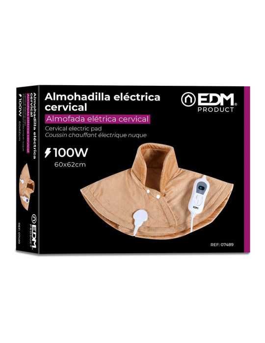 Almohadilla Eléctrica Cervical 100 W 60 x 62 cm EDM