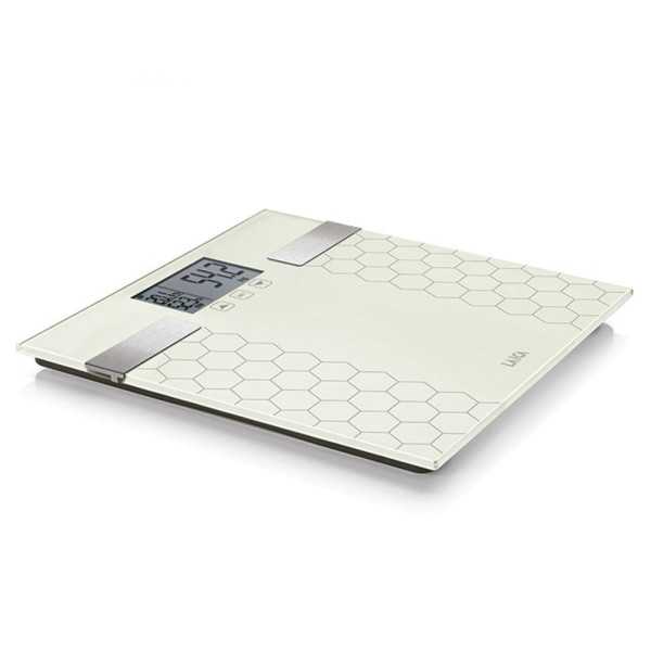 Bascula de Baño Digital con Calculo de la Composición Corporal Color Blanco, Máximo 180 kg LAICA