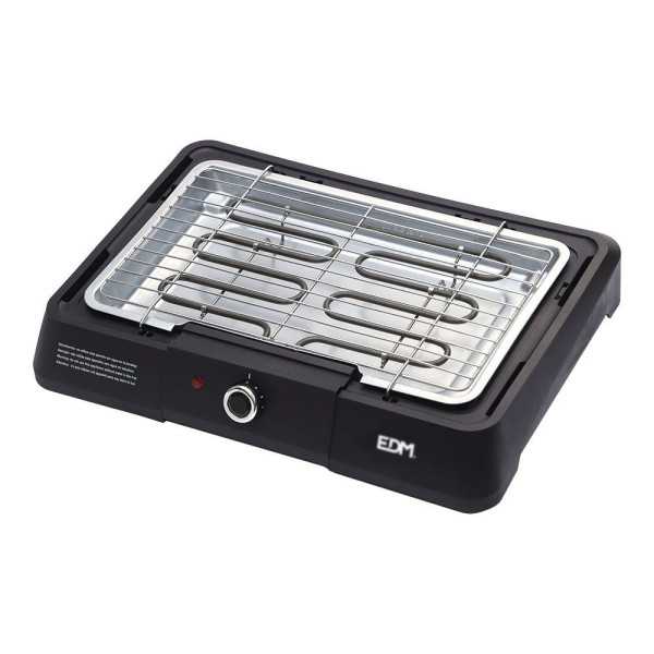 Barbacoa Eléctrica Negra, 2200 W EDM