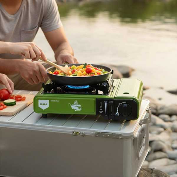 Cocina de Gas Butano/Propano Outer Start Verde 2300 W ELMA