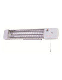 Estufa de Cuarzo 1502-C, para Colgar, 2 Barras, 1200 W, Blanco, 57 x 10 x 11 cm FM CALEFACCIÓN
