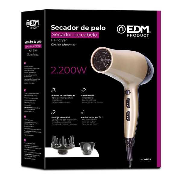 Secador de Pelo con Difusor 1800 - 2200 W EDM