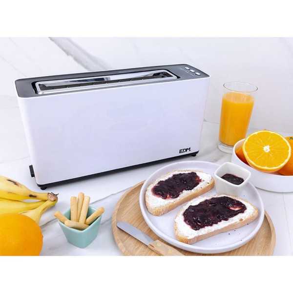 Tostadora Ranura Larga White Design 900 W EDM