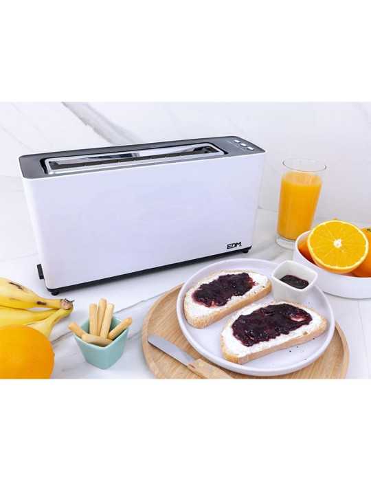 Tostadora Ranura Larga White Design 900 W EDM