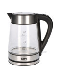 Hervidor de Agua de Cristal + Acero Inoxidable 1850 - 2200 W 1,7 l EDM