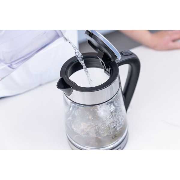 Hervidor de Agua de Cristal + Acero Inoxidable 1850 - 2200 W 1,7 l EDM