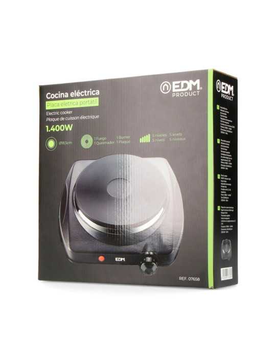 Cocina Electrica 1 Fuego CE/A13 1400 W Negra EDM